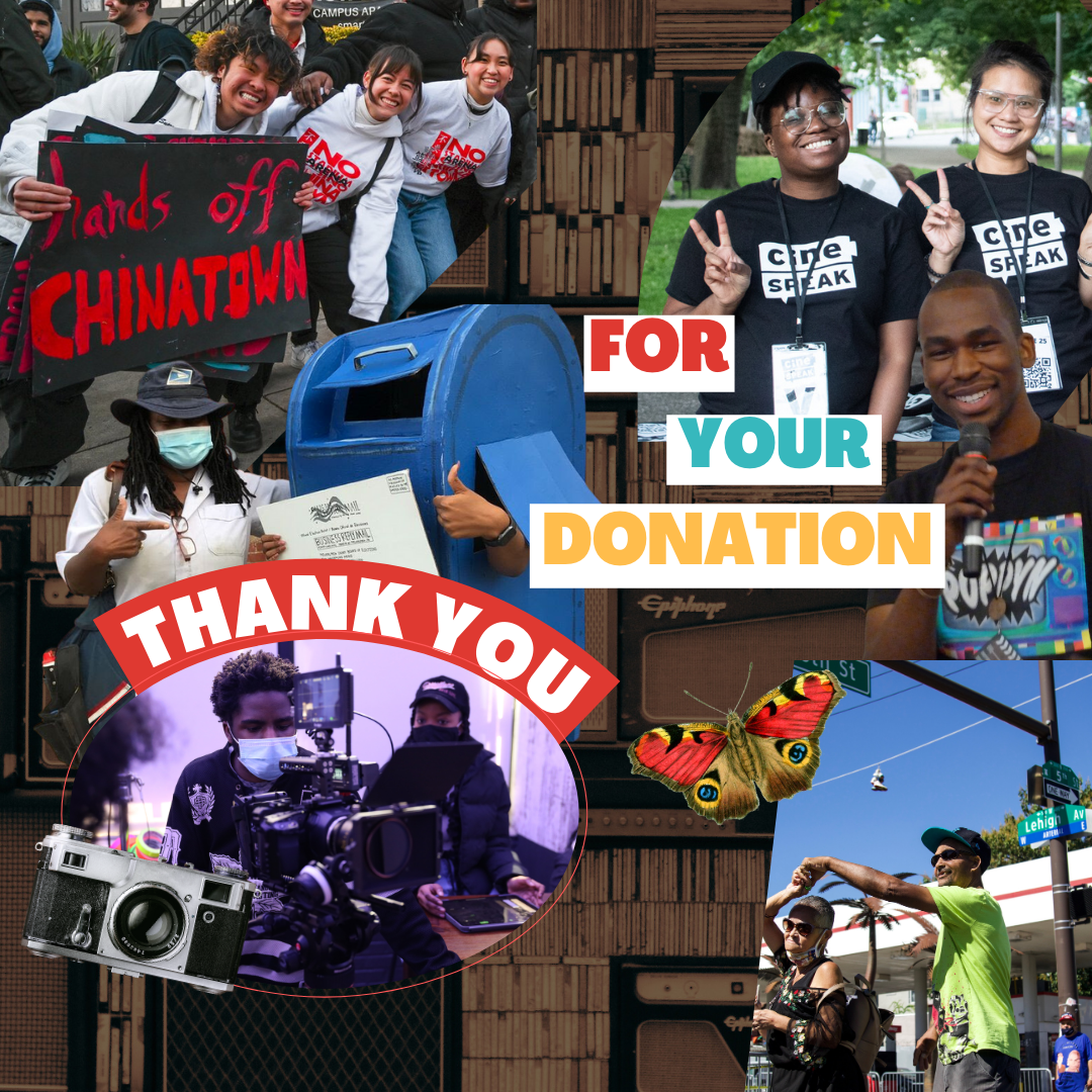 a GivingTuesday collage with words that read "thank you for your donation"